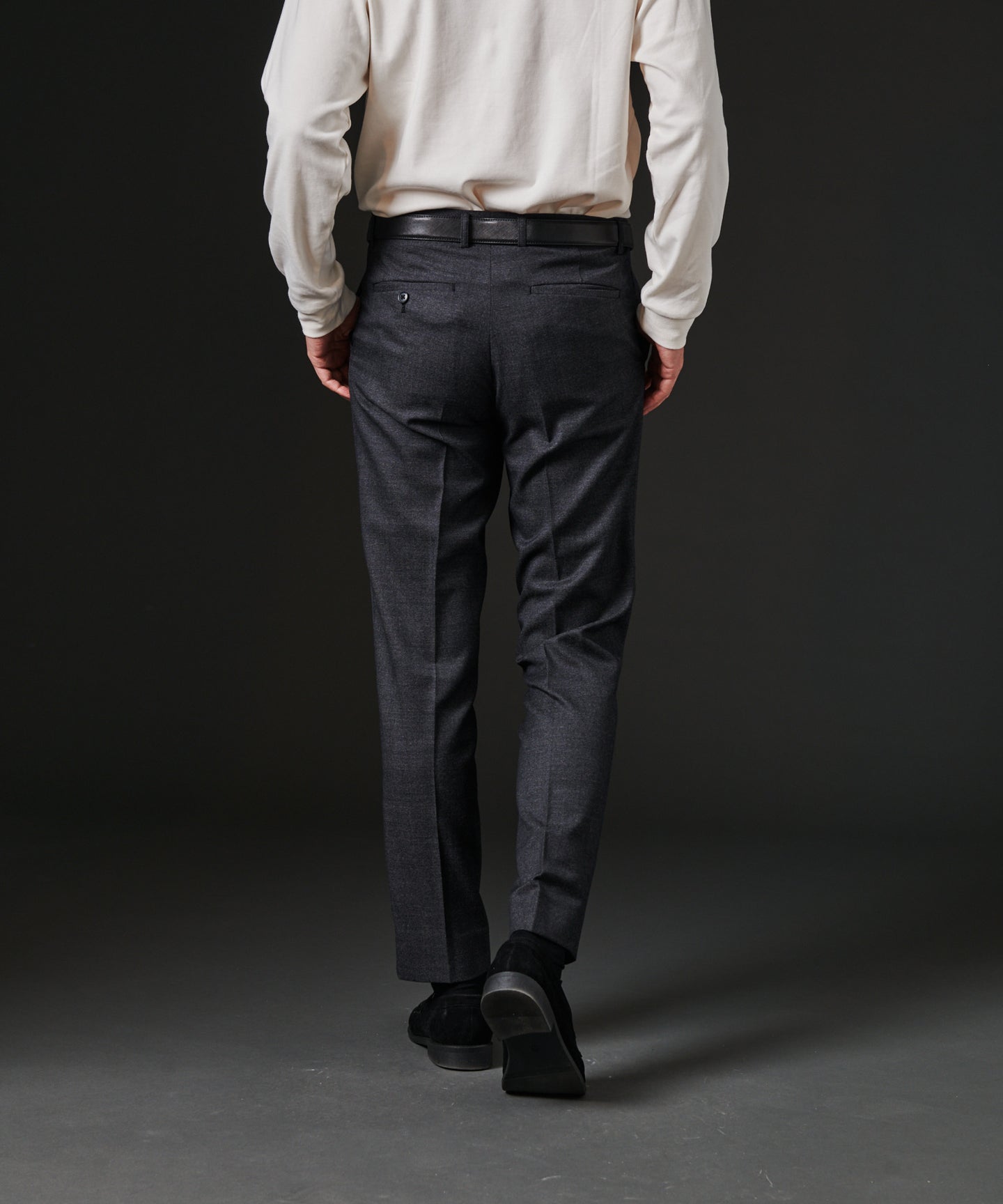 HIROKO KOSHINO TWバーズアイサイドシャーリングパンツ